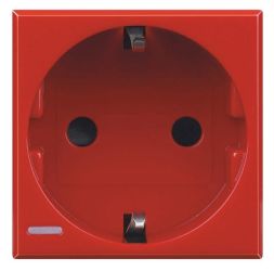 Bticino H4141RW Schuko socket red Sl 16a