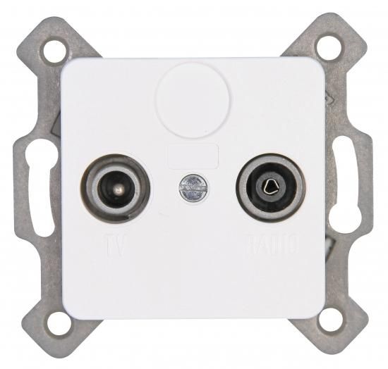 Kopp 110213082 through socket 2f EUROPA 12,3dB/860