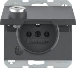 Berker 6765117006 K.1 anthracite matt socket
