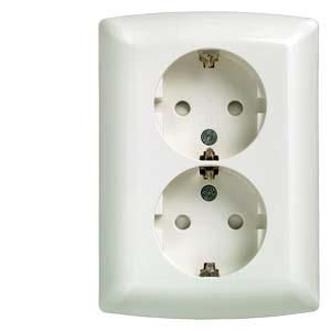 Siemens 5UB2211-3 double socket SCHUKO DELTA 10/16A 250V