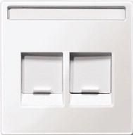 MERTEN MEG4564-0319 Central plate 2-way polar white glossy