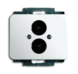 Busch-Jaeger 1751-24G central plate, with support ring studio white high gloss