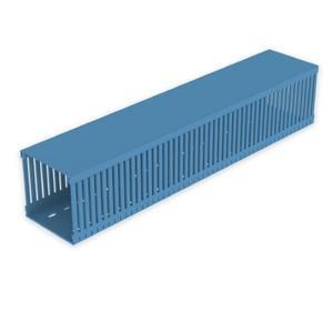 Unex 77100100-06 blue RAL5012 100x100 U23X wiring duct