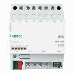 SCHNEIDER MTN682291 KNX analog actuator | 4-way