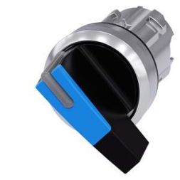 Siemens 3SU1052-2CF50-0AA0 toggle switch illuminated 22mm round blue