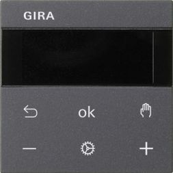 Gira 539428 S3000 RTR BT System 55 anthracite room temperature controller