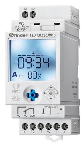 Finder 12.A4.8.230.0010 1 changeover contact 16 A for 230 V AC Astro timer