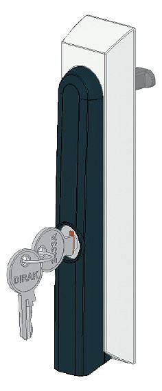 Siemens 8PQ9400-0BA07 SIVACON S4 plate cylinder swivel lever