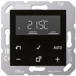 Jung TRDA1790SW LB-Management room thermostat set, AS/A series, black