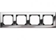 MERTEN 475439 metal frame 4-way chrome