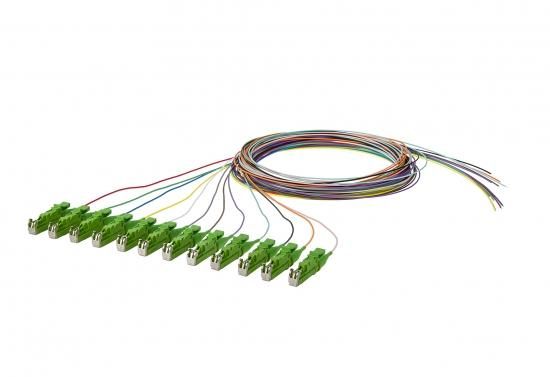 METZ CONNECT E2000-APC OS20.9mm12 colors 2m fiber optic pigtail OpDAT, 150Q1MA0020E