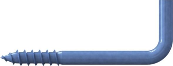 Reisser 000320S021-024020S-1 Straight screw hook RN 0320 with wood thread, 2.4 X 20, steel, galvanized, blue pass., packed 25 a