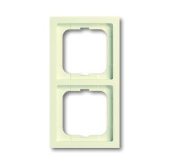 Busch-Jaeger 1722-182 cover frame, 2-way frame ivory white