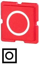 Eaton 10TQ25 button plate, red, 0 , 091536