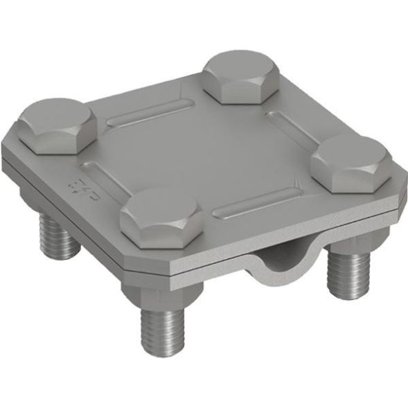 Pröpster 1322 St/tZn flat/round 30mm / 8-10mm 2-part cross connector