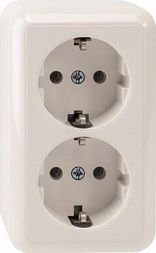 MERTEN MEG2421-8719 double socket SCHUKO polar white