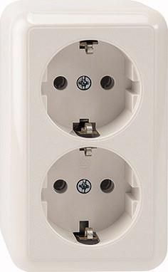 MERTEN MEG2421-8719 double socket SCHUKO polar white