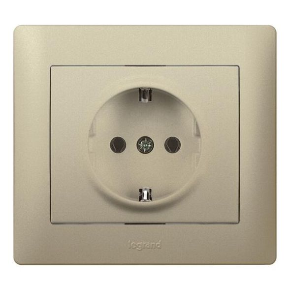 Legrand 771463 socket Galea titanium , (Titanium)
