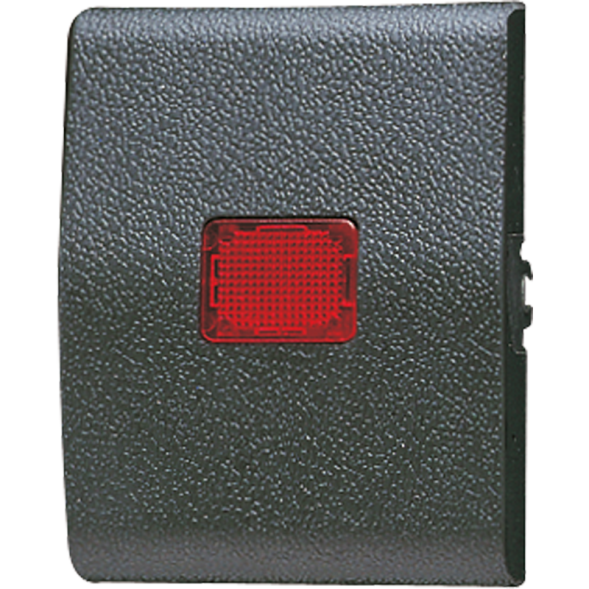 Jung 800KO rocker with light exit window 1-way with dome, red dome, thermoplastic, WG 800, anthracite