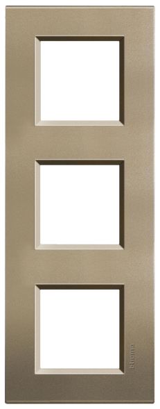 Bticino LNA4802M3SQ Light frame SQUARE 3x2-mod , (Bronze)