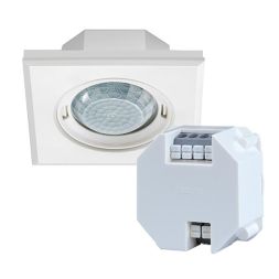 EsyLux EP10428715 PD-FLAT-S 360i/8 SW DALI white presence detector
