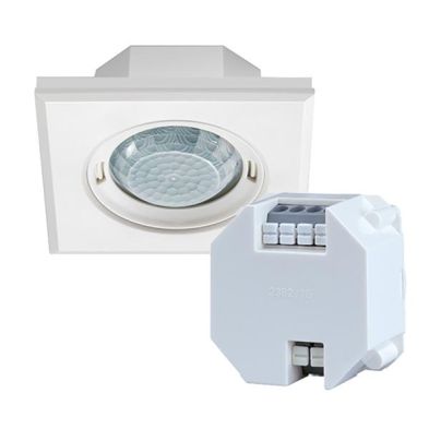 EsyLux EP10428715 PD-FLAT-S 360i/8 SW DALI white presence detector