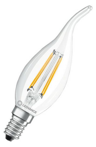 LEDVANCE Osram 4099854069475 LED CLBA40 4W 827 FILCL E14 P LED lamp