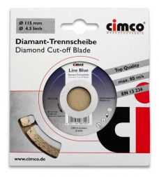 Cimco 208700 line blue 115mm diamond cutting disc