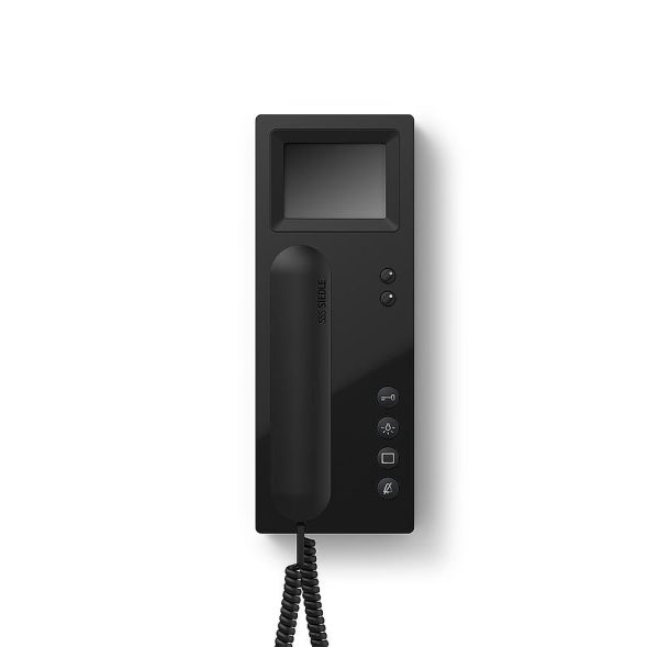 Siedle BTSV 850-03 SH/S bus telephone standard with colour monitor in black high gloss/black