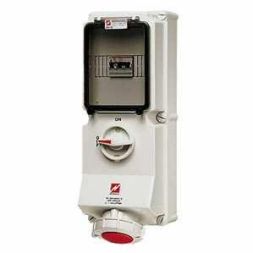 Mennekes 7242 wall socket DUO 32A 5-pin 6h 400V IP67