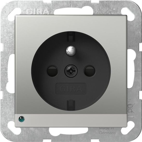 Gira 4489600 earth pin LED+SH System 55 ES socket