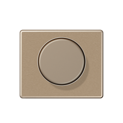 Jung SL1540GB cover for rotary dimmer, painted aluminium, SL series, gold-bronze