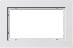 Gira 100122 cover frame 1.5-way Gira E2 pure white matt