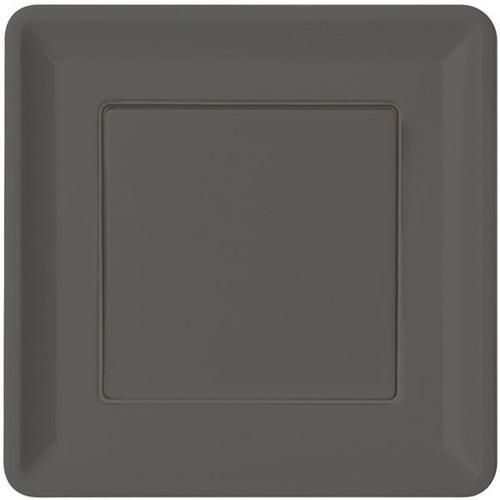 ELSO 2330011 Central plate with push button stainless steel effect