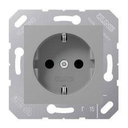 Jung CD5120BFGR SCHUKO socket, 16 A 250 V ~, thermoplastic, 50 x 50 mm, grey