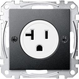 MERTEN MEG2156-0414 USA socket insert 20A anthracite System M