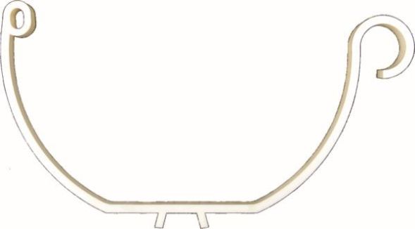 elke TECHNIK / bamaheat 80001056 Plastic clip for heating band fastening KC-6 Pack = 10 pieces in gutters, Ng 333 mm / 6 T