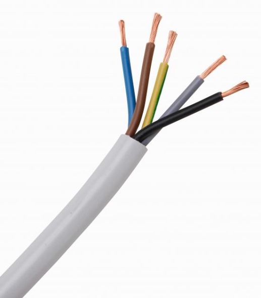 Kopp 156002006 PVC hose line 5G2.5mm, white, 2m