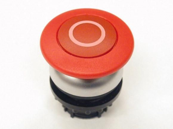 Eaton M22-DP-R-X0 mushroom pushbutton, red 0, momentary, 216720