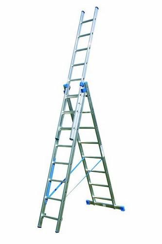 PROTEC.class 05106293 PAAZL310 3x10 3-part aluminum all-purpose ladder