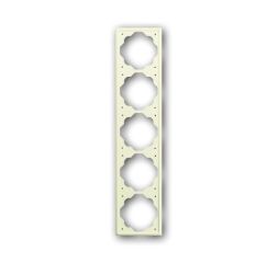 Busch-Jaeger 1725-72 cover frame, 5-way frame ivory/white
