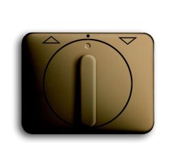 Busch-Jaeger 1740 DR-21 central plate, with rotary handle, with imprint bronze