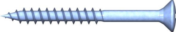 Reisser 009202S121-0350358-1 R2 chipboard screw, raised countersunk head, PZ, partial thread, 3.5 x 35, steel, galvanized, blue, 1x sliding, pack of 1000