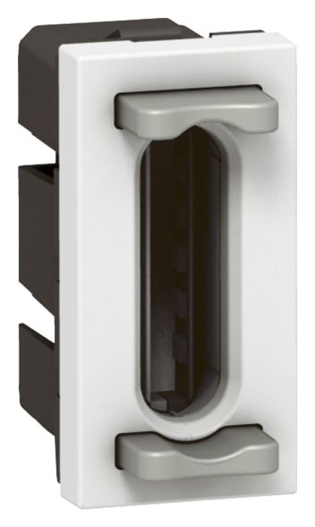 Legrand 077080 Strain relief Mosaic 1-module ultra white, (white)