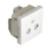 EFAPEL SAF EARTH SOCKET (EURO-USA TYPE)-2 MOD MAT WH
