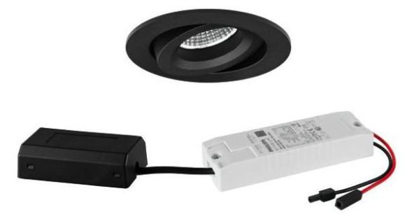 Brumberg 41478183 230V AC 7W 3000K structural LED recessed ceiling spotlight