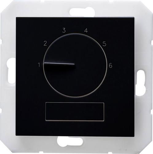 Kopp 296750001 HK07 &amp;#039;Premium&amp;#039; black matt room thermostat