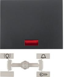 Berker 14157006 rocker with 5 enclosed lenses anthracite, matt Berker K.1