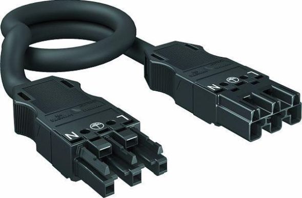 OBO Bettermann 6108734 3x2.5mm WINSTA 3000x27x15 PA black connection cable