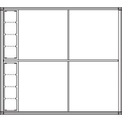 Ritto 1554770 housing 4-way + 8 module slots, surface-mounted, white